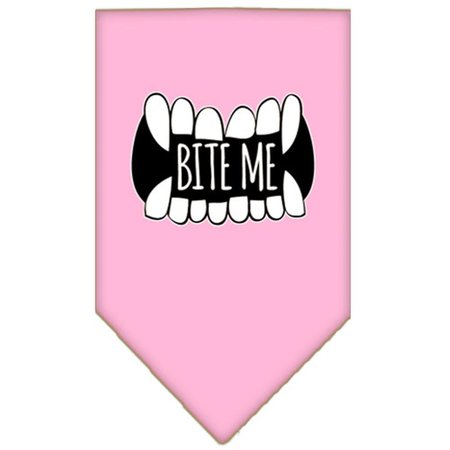 MIRAGE PET PRODUCTS Bite Me Screen Print BandanaLight Pink Small 66-173 SMLPK